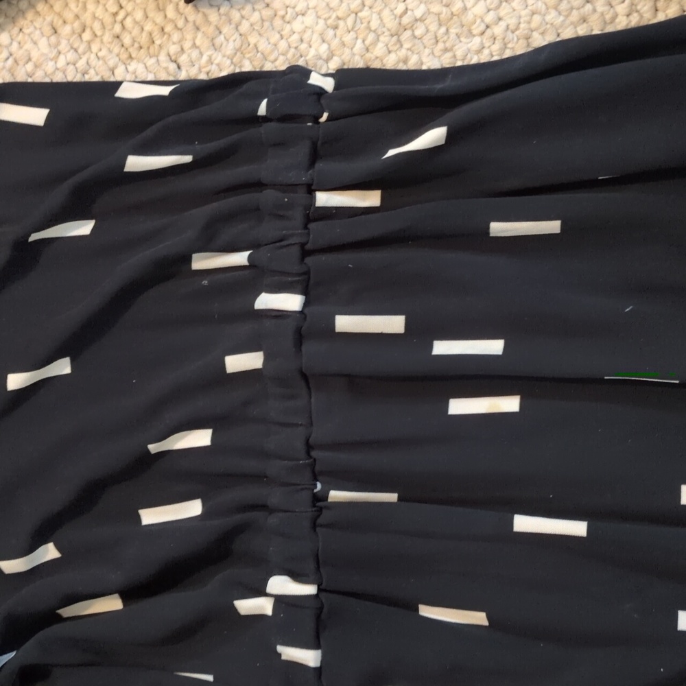 & Other Stories Navy Dress with White Dash Design - Picture 3 of 4